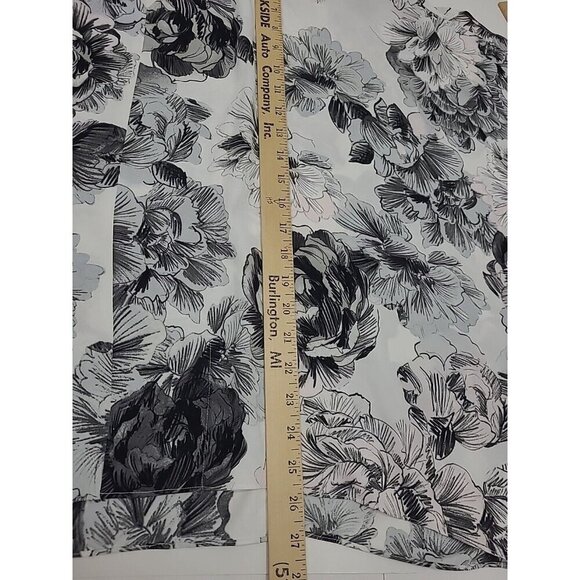 Chico's Black Label Cape Blouse Women's Size XL Floral Design Slit Sleeve - Picture 5 of 5